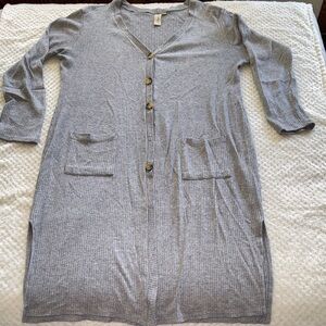 🧥 Women’s Evereve Allison Joy Button-Front Duster Cardigan – Size XL